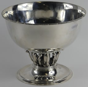 GEORG JENSEN 'LOUVRE' STERLING SILVER BOWL