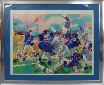 LEROY NEIMAN 'GIANTS - BRONCOS' SERIGRAPH