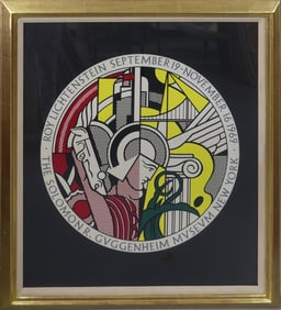 ROY LICHTENSTEIN 'GUGGENHEIM' SIGNED SCREENPRINT