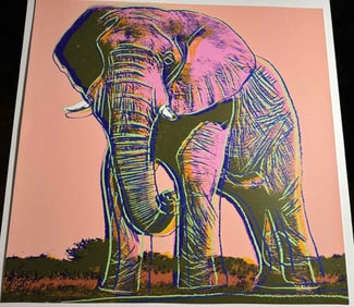 ANDY WARHOL 'AFRICAN ELEPHANT' SCREENPRINT