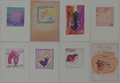 8pc HELEN FRANKENTHALER VALENTINE FOR MR WONDERFUL