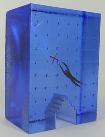 BERTIL VALLIEN KOSTA BODA 'DREAMS' GLASS SCULPTURE