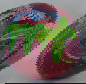 PETER MAX ACRYLIC PAINTED SIGNED BASEBALL