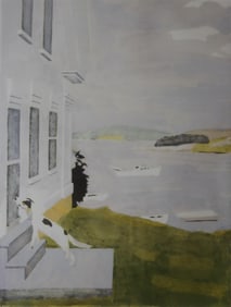 FAIRFIELD PORTER 'THE DOG AT THE DOOR'