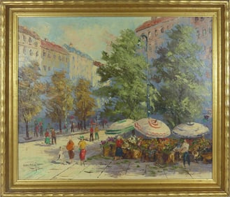 JOSEPH COLLAZZI OIL PAINTING ON CANVAS