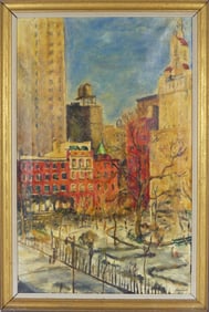 MARIO BACCHELLI OIL PAINTING ON CANVAS