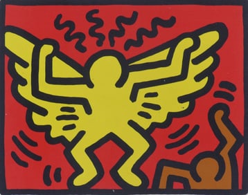 KEITH HARING 'PLATE I - POP SHOP IV' SCREENPRINT