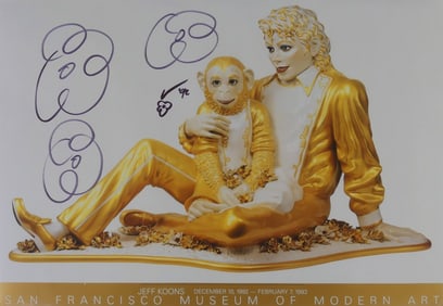 JEFF KOONS 'MICHAEL JACKSON & BUBBLES' SIGNED