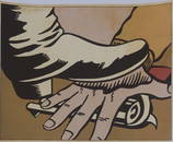 ROY LICHTENSTEIN 'FOOT AND HAND' SIGNED LITHOGRAPH