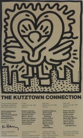 KEITH HARING 'KUTZTOWN CONNECTION' SIGNED POSTER