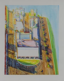 WAYNE THIEBAUD 'CITY VIEWS' COLOR LITHOGRAPH
