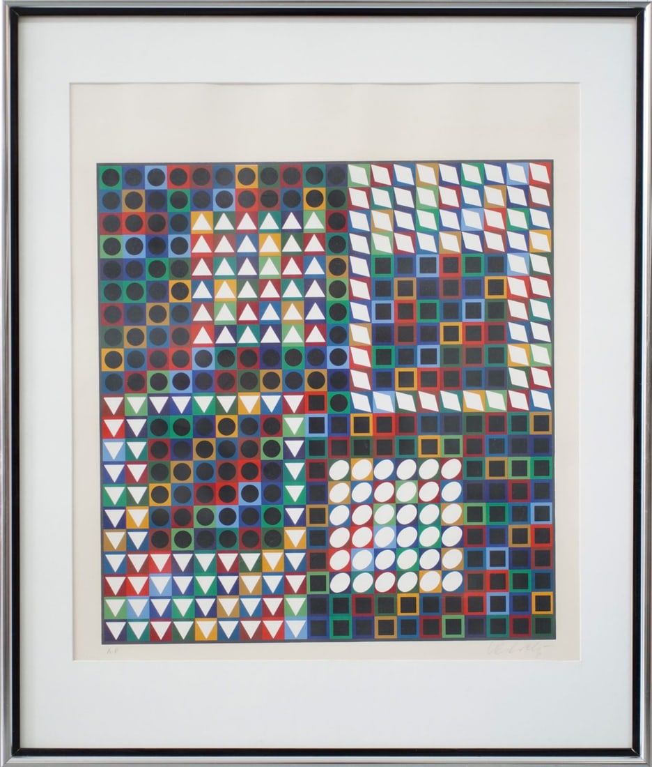 VICTOR VASARELY 'OUR MC' SERIGRAPH (1 of 5)