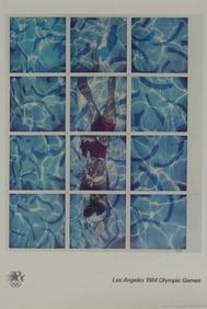 DAVID HOCKNEY '1984 OLYMPIC GAMES' SIGNED POSTER