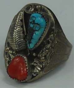 ELVIS PRESLEY OWNED STERLING TURQUOISE RING