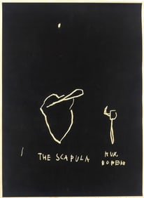 JEAN-MICHEL BASQUIAT 'THE SCAPULA' SCREENPRINT