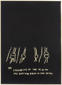 JEAN-MICHEL BASQUIAT 'THE LIGAMENTS' SCREENPRINT