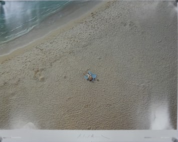 RICHARD MISRACH 'ON THE BEACH' SIGNED LITHOGRAPH