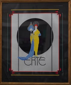 ERTE 'GODDESS ATHENA' SERIGRAPH ON FOIL