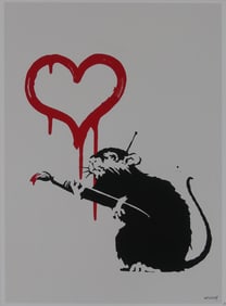BANKSY 'LOVE RAT' NUMBERED PRINT