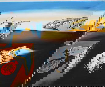 PERSISTENCE OF MEMORY OIL ON CANVAS AFTER DALI