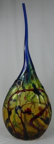 LARGE FREEFORM STUDIO ART GLASS VASE