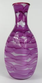 CORNING MUSEUM OF GLASS PINK VASE