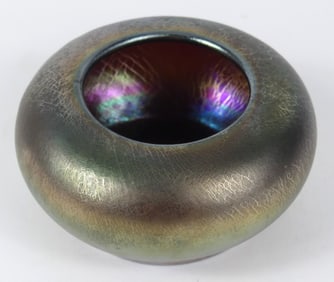 IMPERIAL GLASS IRIDESCENT VASE / BOWL