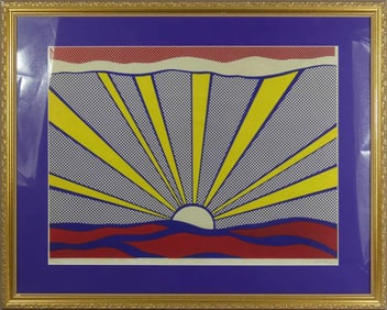 ROY LICHTENSTEIN 'SUNSET' OFFSET LITHOGRAPH