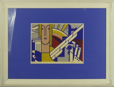 ROY LICHTENSTEIN 'MODERN ART' SIGNED LITHOGRAPH