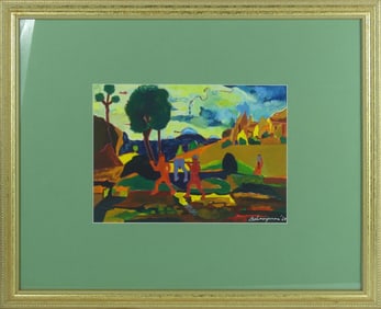 BOB THOMPSON STYLE 'THE CARRIAGE' MIXED MEDIA