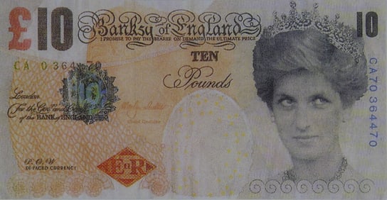 BANKSY 'DI-FACED' TENNER OFFSET LITHOGRAPH