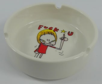 YOSHITOMO NARA 'FUCK U' CERAMIC ASHTRAY