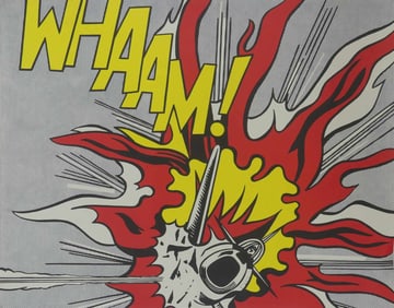 ROY LICHTENSTEIN 'WHAAM!' OFFSET LITHOGRAPH
