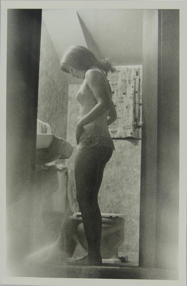 CINDY SHERMAN 'UNTITLED FILM STILL #39' PHOTO: Cindy Sherman 'Untitled Film Still #39' photo litho. Mounted. Measures 11 3/4" x 7 1/2".