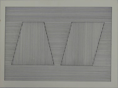 SOL LEWITT GEOMETRIC SILKSCREEN