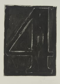 JASPER JOHNS 'FIGURE 4' SIGNED ETCHING