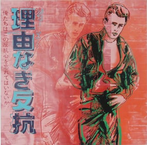 ANDY WARHOL 'REBEL WITHOUT A CAUSE' SCREENPRINT
