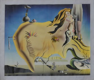 THE GREAT MASTURBATOR OIL ON CANVAS AFTER DALI