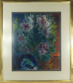 MARC CHAGALL 'EVENING ENCHANTMENT' OFFSET LITHO