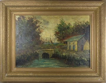 SHILLER 'LANDSCAPE' OIL PAINTING ON CANVAS