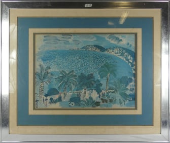 RAOUL DUFY 'LE BAIE DES ANGES, NICE' OFFSET LITHO