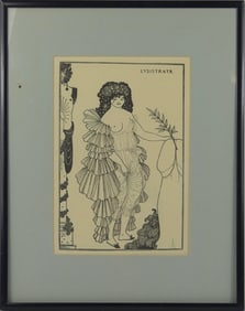 AUBREY BEARDSLEY 'LYSISTRATA' LITHOGRAPH