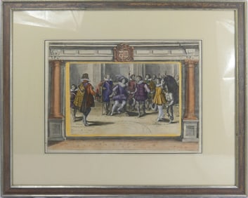 CRISPIJN DE PASSE YOUNGER HAND COLORED ENGRAVING