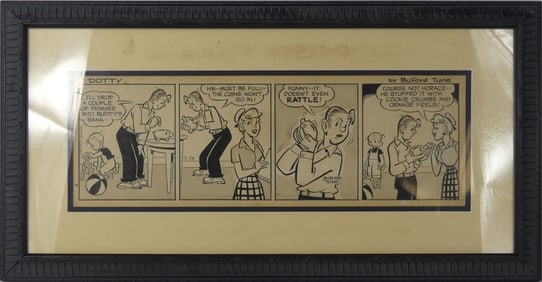 BUFORD TUNE 'DOTTY' COMIC STRIP ART