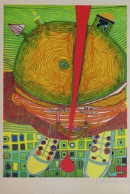 FRIEDENSREICH HUNDERTWASSER 'BOY WITH GREEN HAIR'
