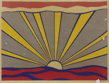 ROY LICHTENSTEIN 'SUNRISE' OFFSET LITHOGRAPH