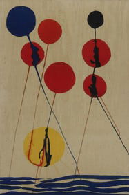ALEXANDER CALDER 'SEASCAPE' COLOR LITHOGRAPH