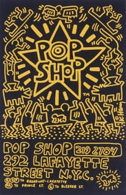 KEITH HARING 'POP SHOP' POSTER