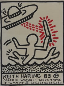KEITH HARING 'GALERIE WATARI, TOKYO, JAPAN' POSTER