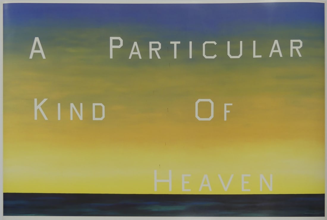 ED RUSCHA A PARTICULAR KIND OF HEAVEN SIGNED LITHO (1 of 3)